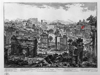 Veduta di Campo Vaccino da Giovanni Battista Piranesi